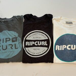 Size XL 3 rip curl screen tee BUNDLE